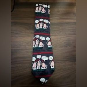 Funny comic strip Christmas tie